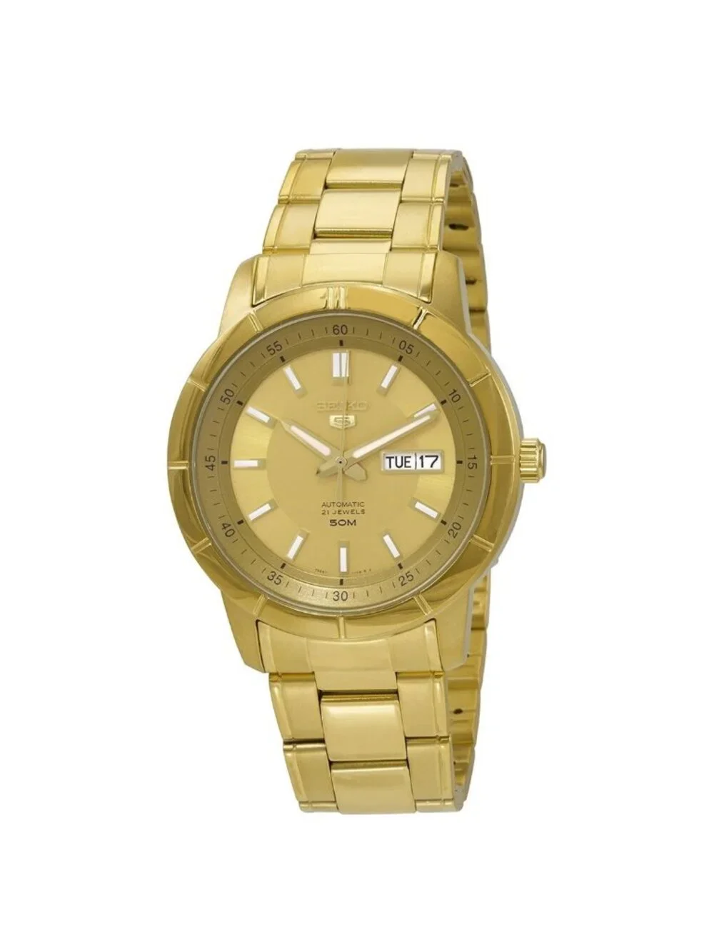 NWT Seiko 5 Automatic Gold Dial Men's Watch